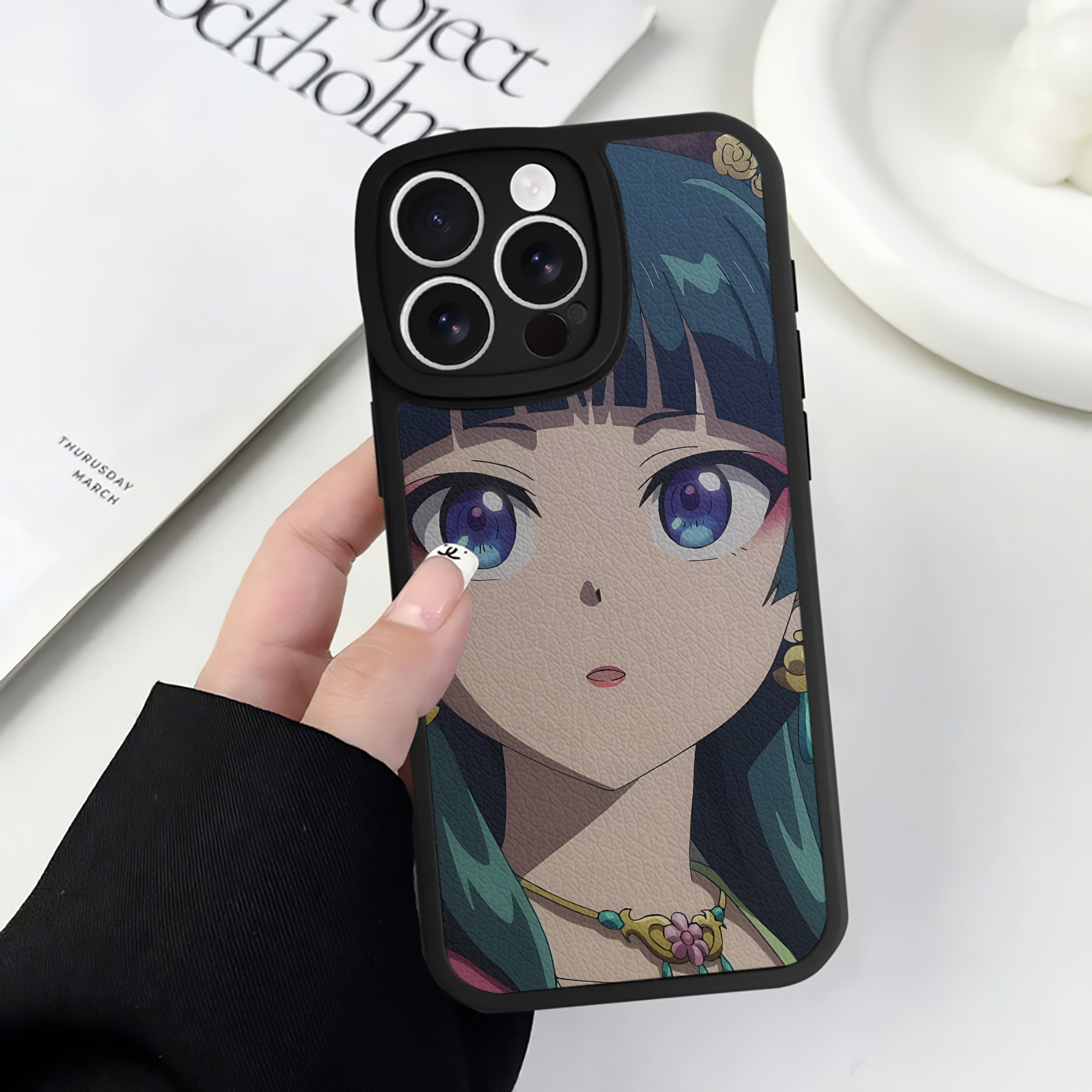 薬屋のひとりごと The Apothecary Diaries 【iPhone 16シリーズ対応】シリコンスマホケース（レザー調） 材質：シリコン